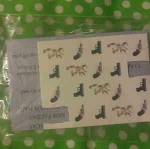 Water slide nail are designes